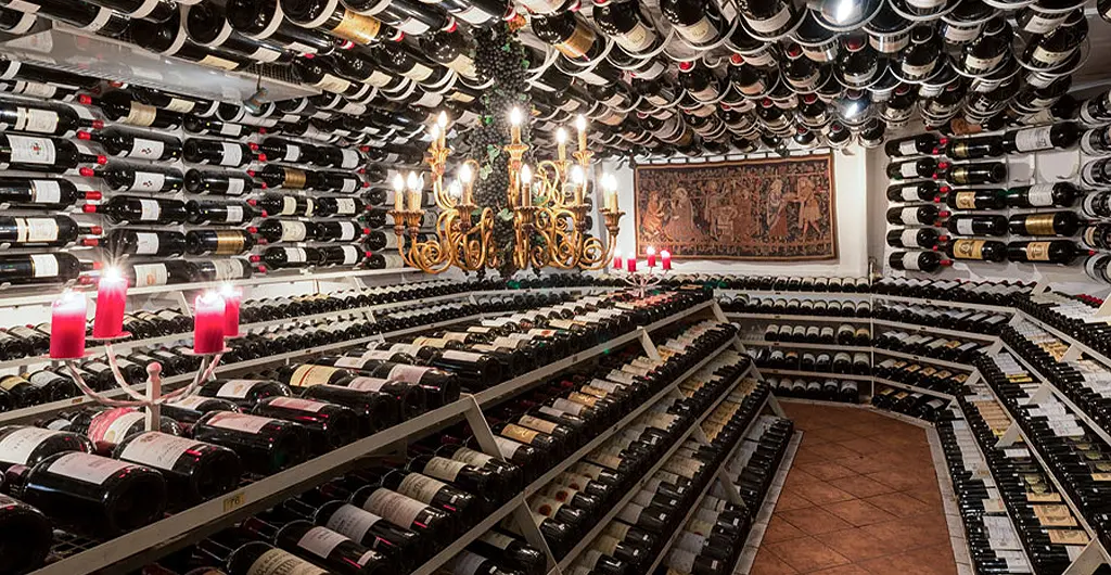 St Anton wine room