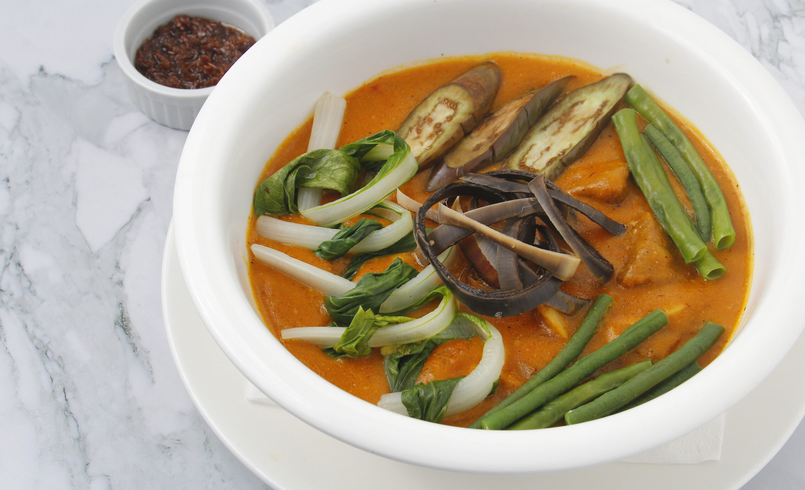 Freshly cooked Filipino food called Kare Kare